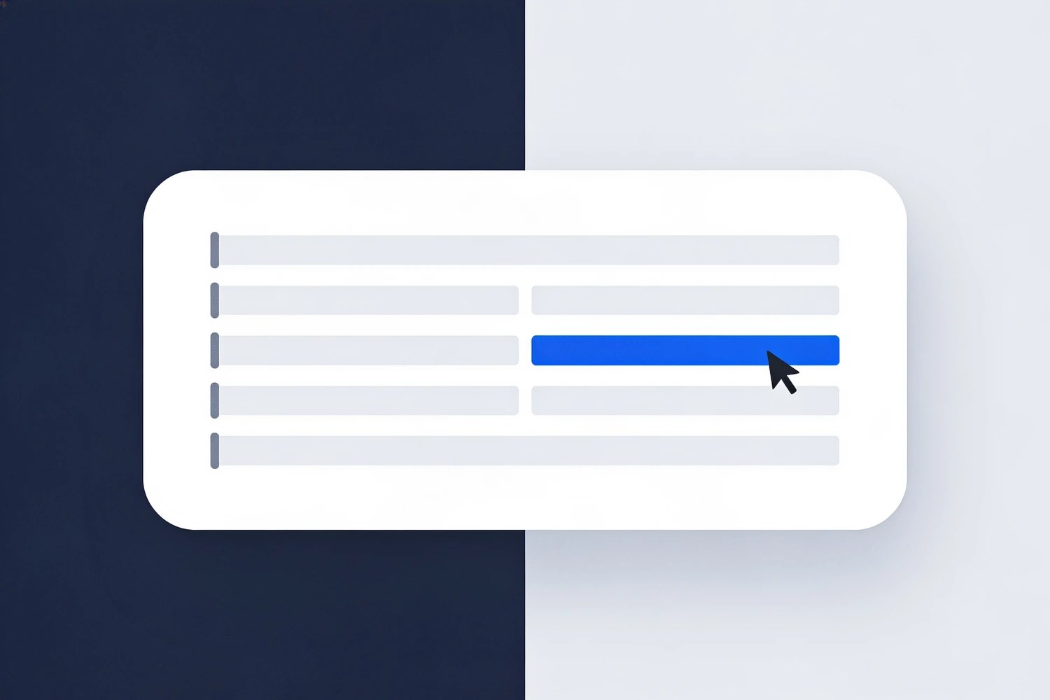 Bar chart with grey bars and one blue bar pointed at by a cursor