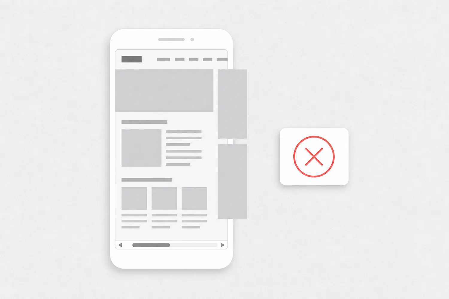 The site does not work on phones: the clearest sign for a redesign